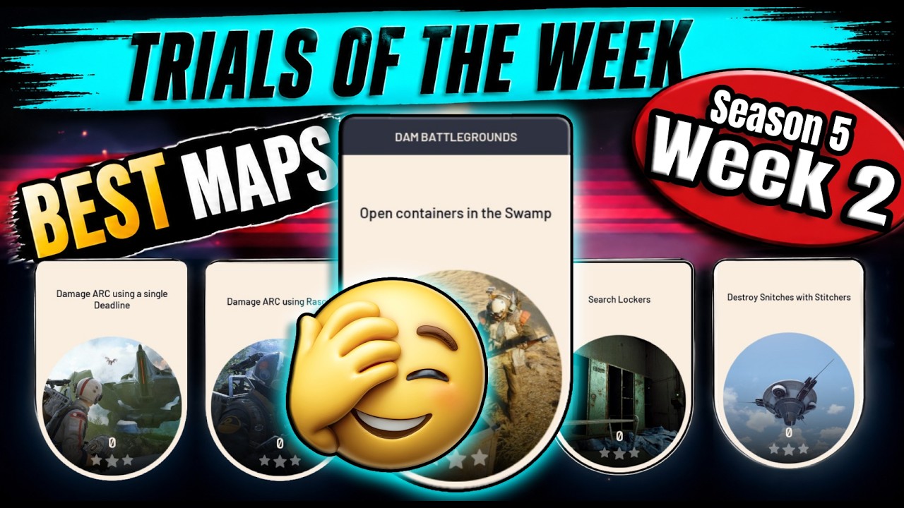 ARC Raiders Week 2 Trials Guide | Best Maps, Hidden Swamp Locations & Easy Cantina Legend background