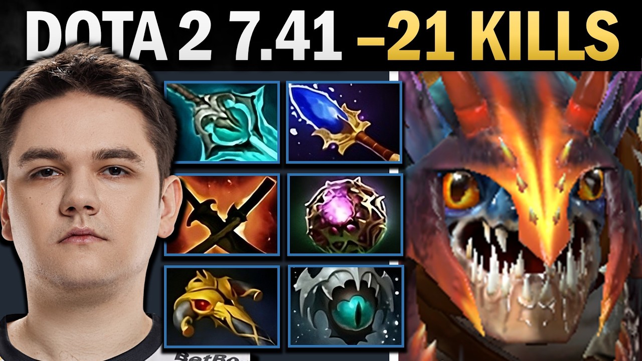 Slark Dota 2 7.41 with 21 Kills and SNY - Dota Gameplay background