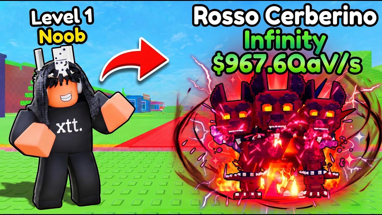 I got WORLD FIRST INFINITE MUTATED INSANE BRAINROT In Become a Brainrot! (Roblox) background