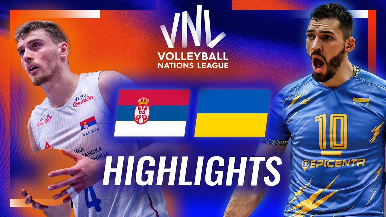 Serbia 🇷🇸 vs. Ukraine 🇺🇦 - Highlights | Week 3 | Men's VNL 2026 background