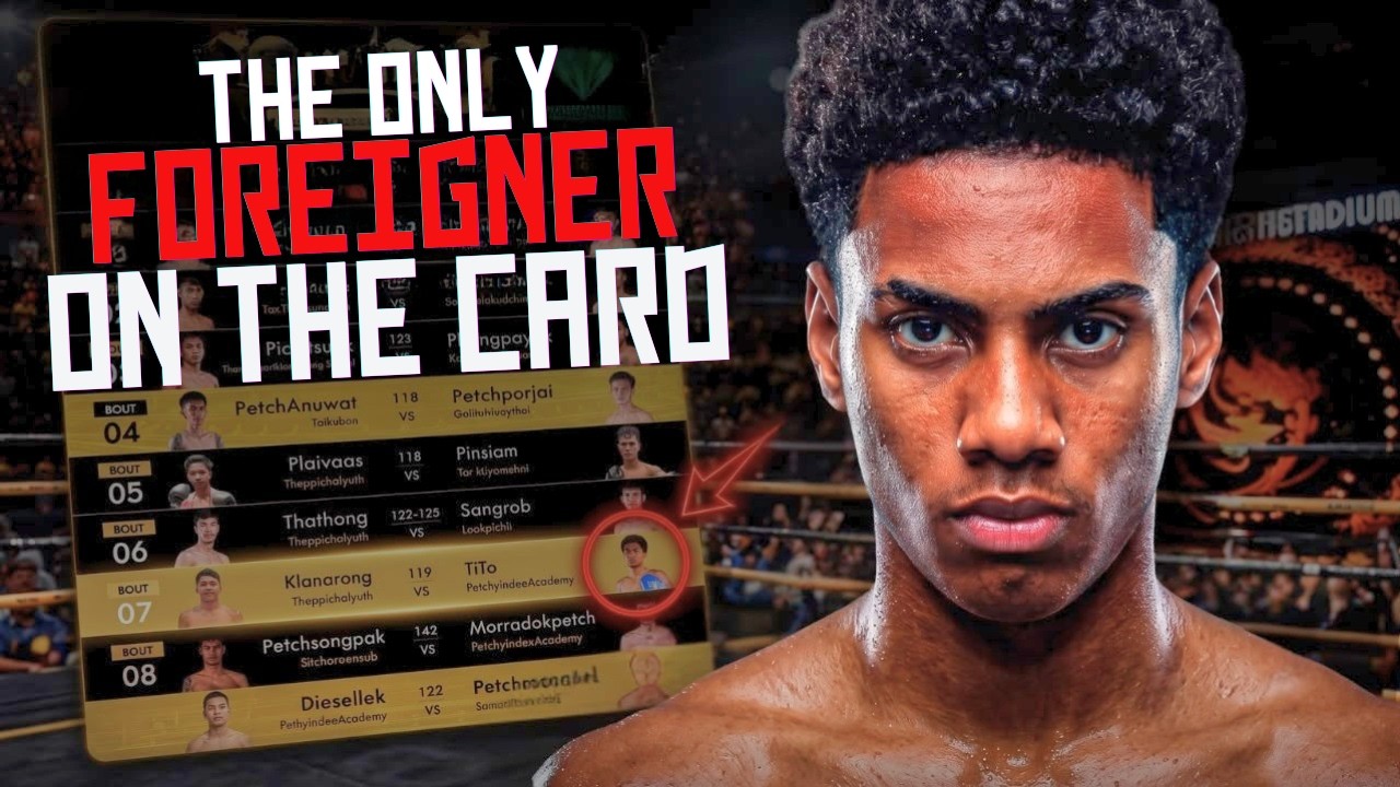Can This 15 Yr Old Muay Thai Fighter Compete as the Only Foreigner on Rajadamnern’s Elite Show? background