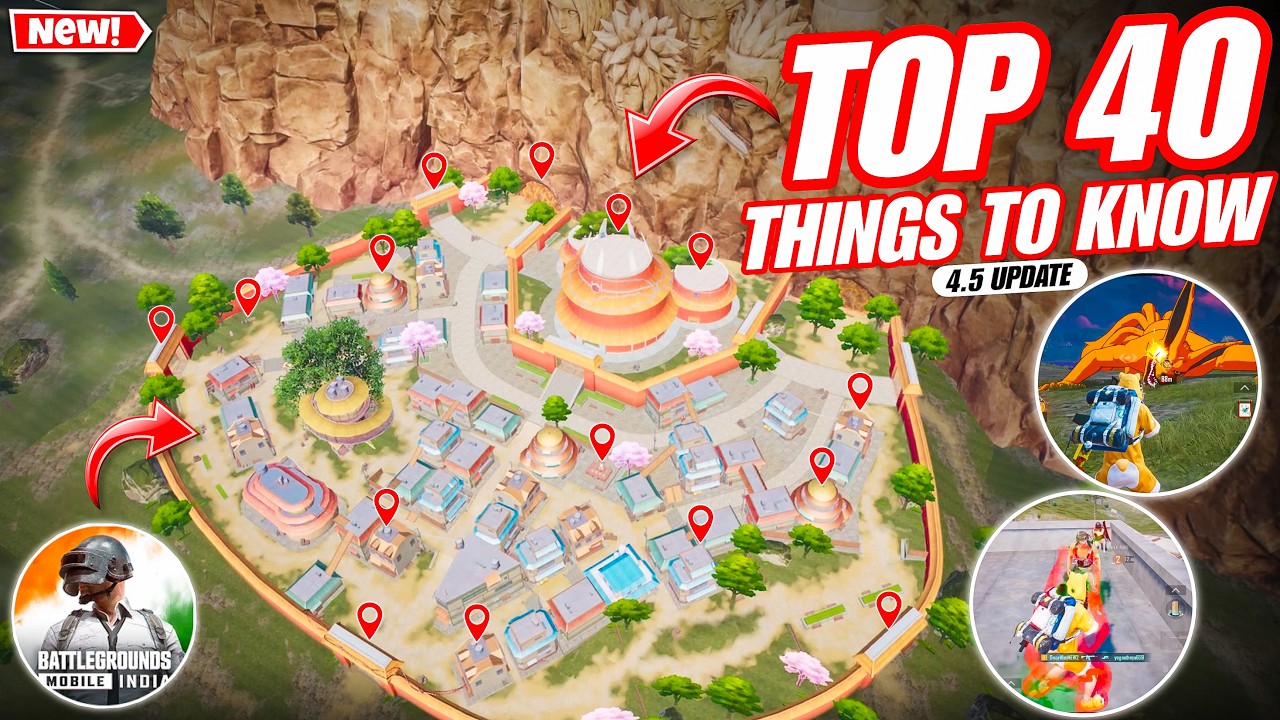 Everything About BGMI 4.5 Update😍Top 30 Things/Tips You MUST Know | BGMI Naruto Event Update GUIDE. background