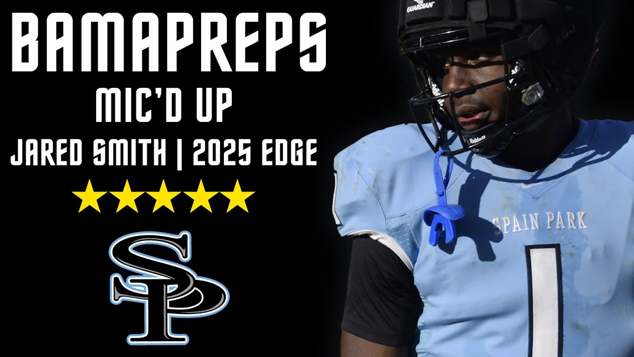 BEST EDGE RUSHER IN THE NATION??? | BamaPreps Mic'd up /w Jared Smith backdrop