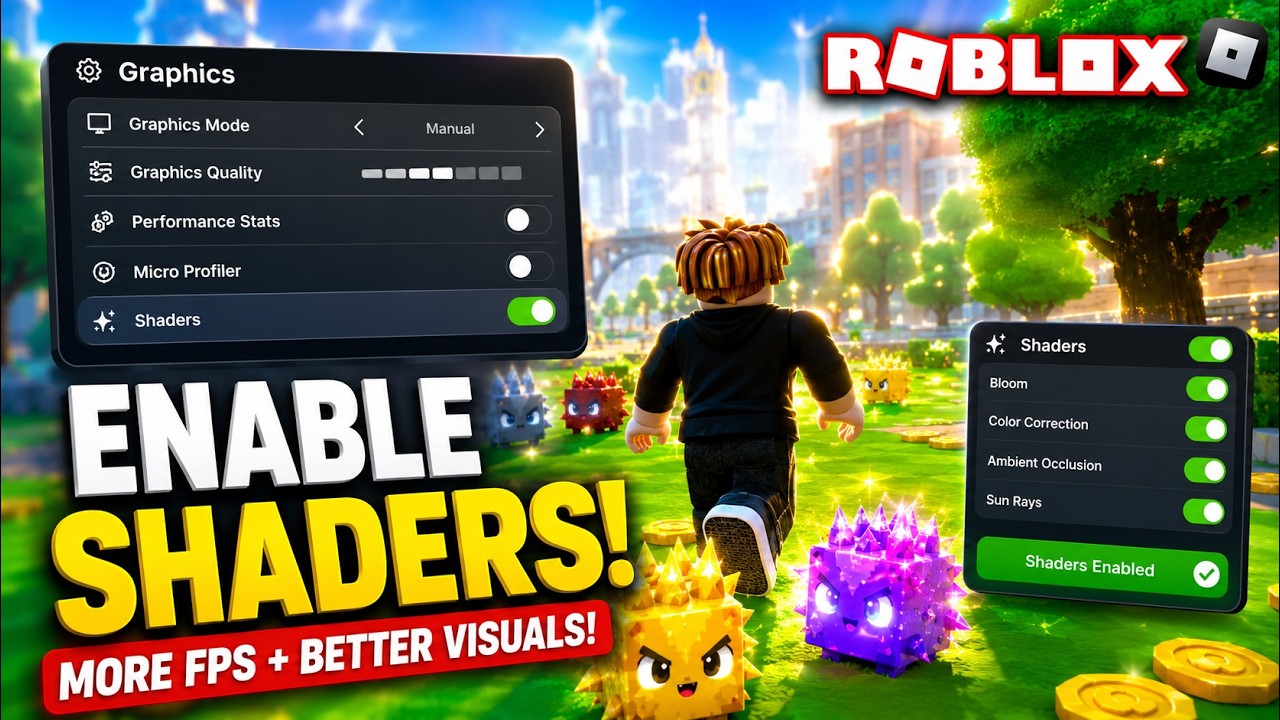 How To Get ROBLOX SHADERS 2026! (RoShade, BloxShade, RTX Graphics Tutorial) background