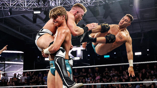 The Vanity Project vs. Sean Legacy & Dorian Van Dux | Tag Title Match: NXT highlights, July 14, 2026 background