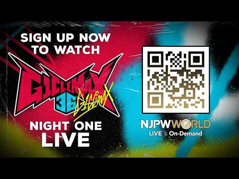 G1 Climax 36 Opening Night Kickoff background