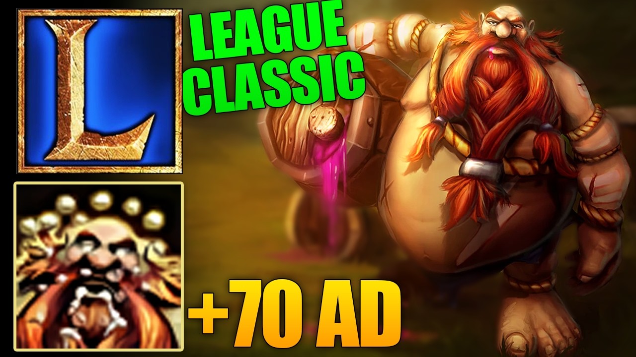 League Classic Gragas Is AWESOME💣🧔 (+70 AD on W) background