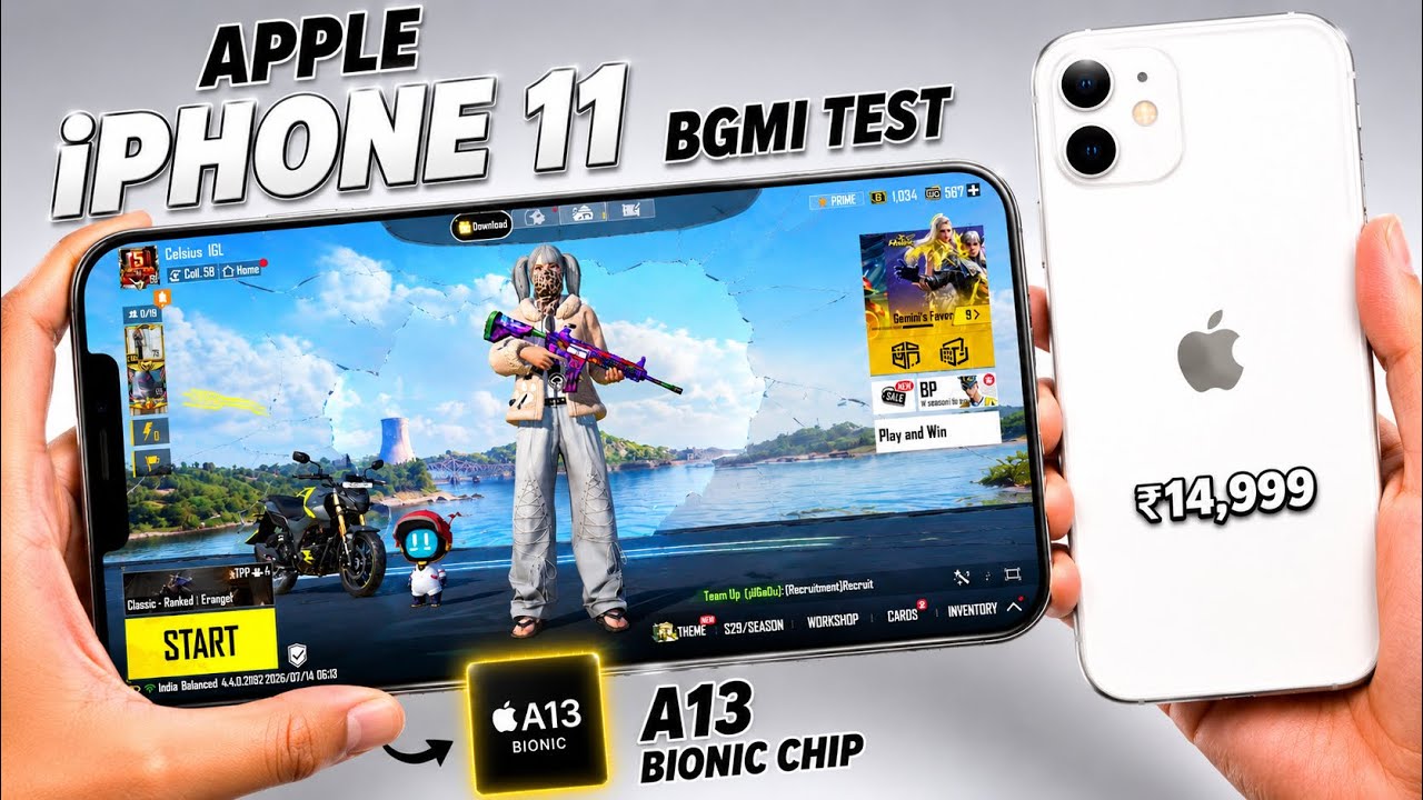 iPhone 11 Bgmi Test in 2026 || Best 60 FPS Under ₹15,000? background