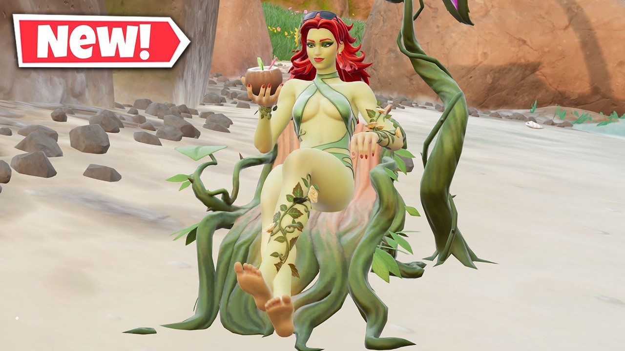 NEW CHLOROPHYLL IVY Skin Gameplay In Fortnite! background