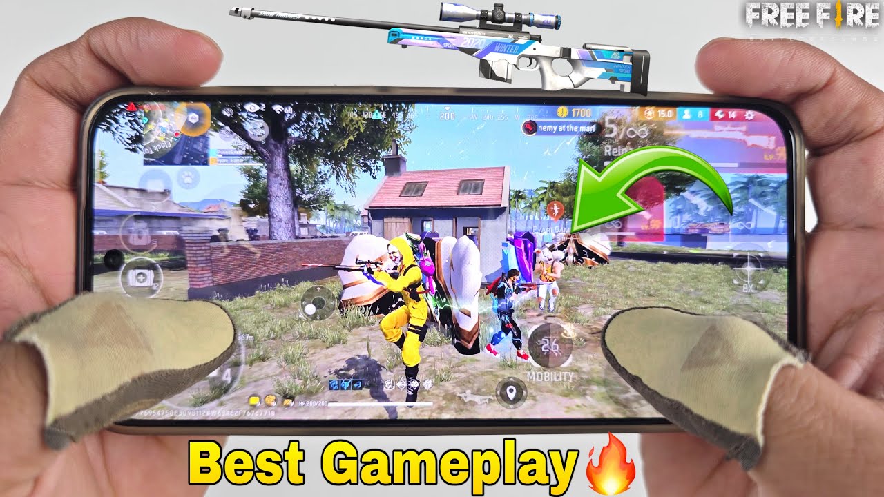 Infinix gt 30 pro gaming phone free fire gameplay duo vs squad 2 finger claw handcam onetap headshot background