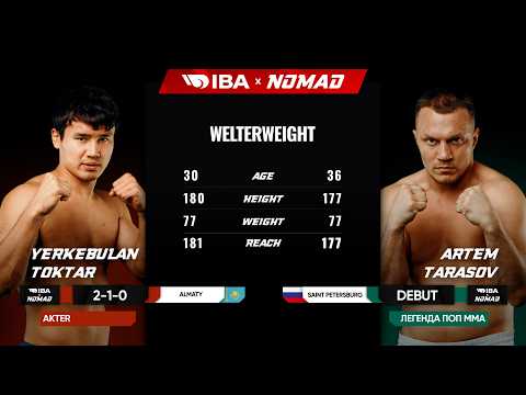 YERKEBULAN TOKTAR vs ARTEM TARASOV | WELTERWEIGHT | FULL FIGHT | IBA NOMAD 15 backdrop
