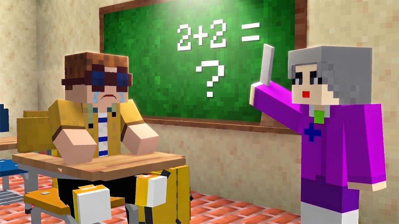 Eine BÖSE SCHUL LEHRERIN hat mich EINGESPERRT! (Minecraft) background