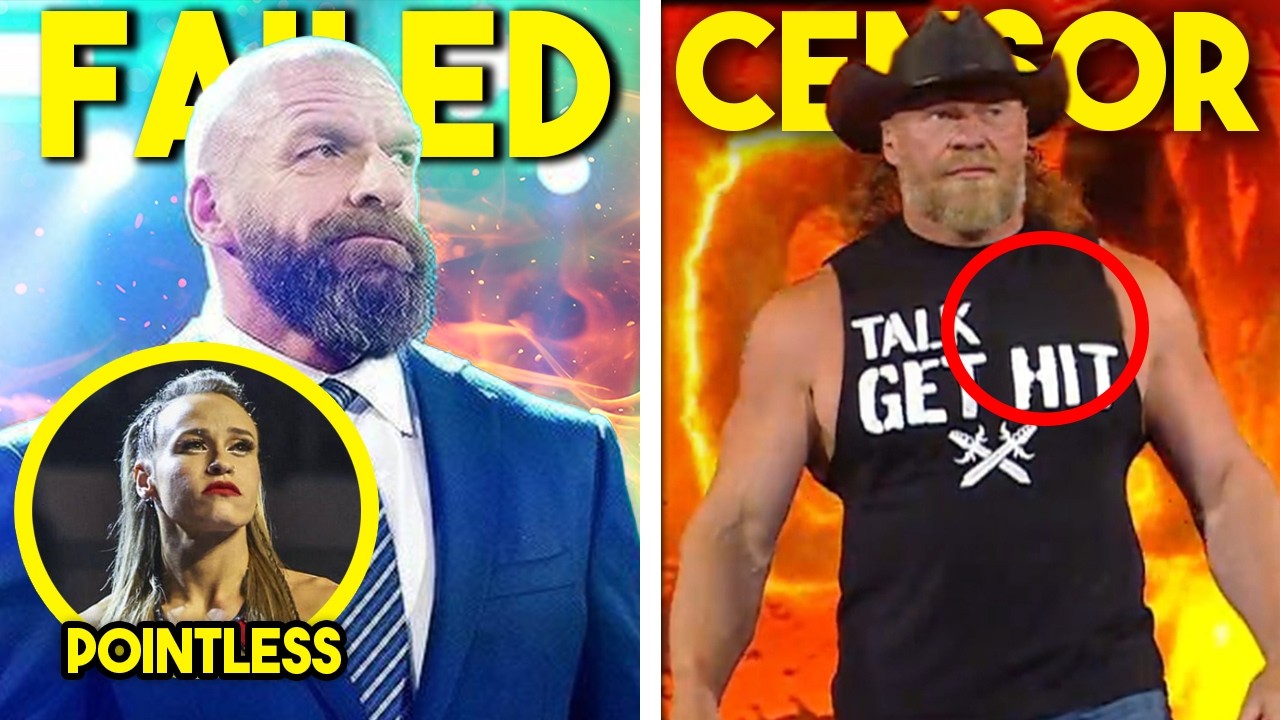 TRIPLE H HAS FAILED JORDYNNE GRACE...WWE CENSOR BROCK LESNAR...ECW WRESTLER RIP...Wrestling News background
