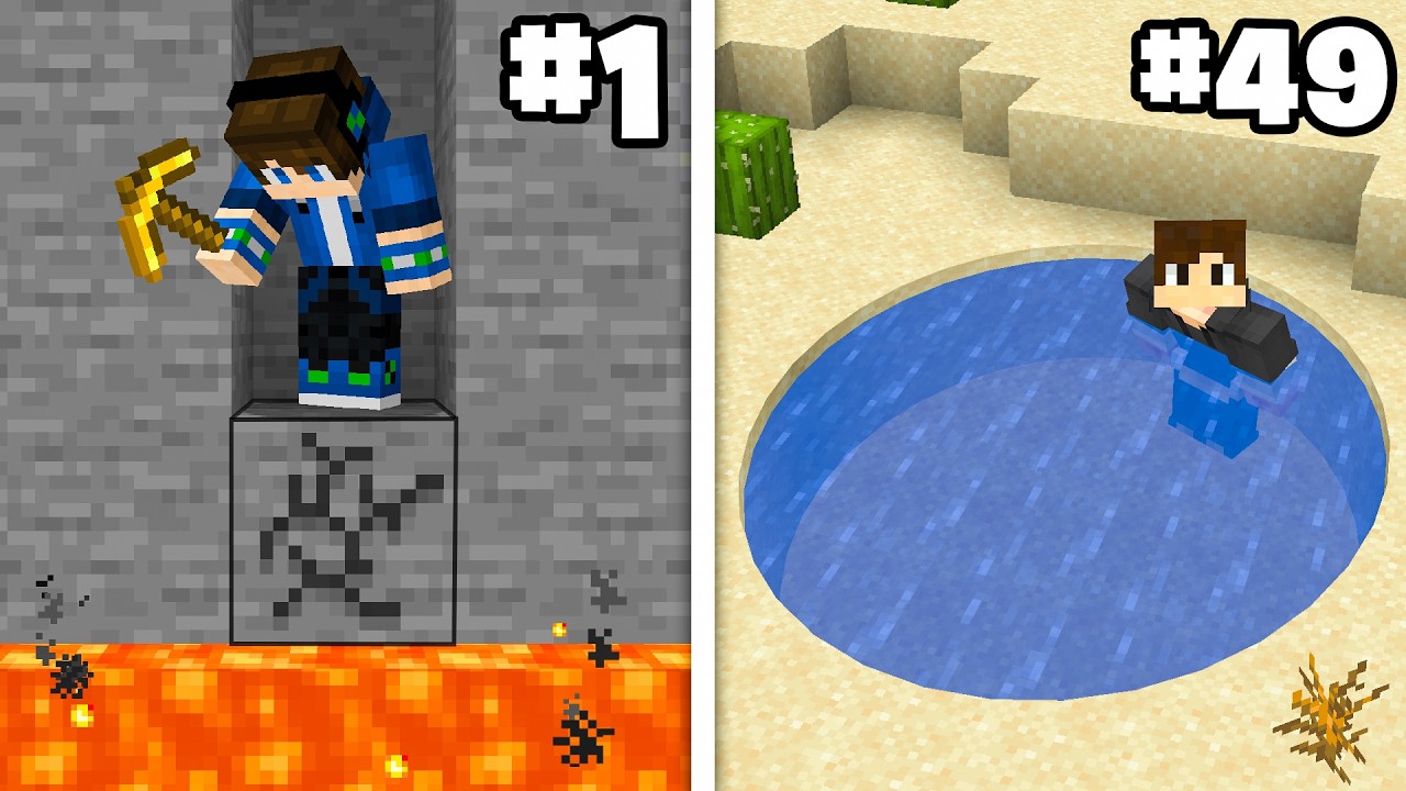 Breaking 50 Minecraft Laws in 50 Hours background