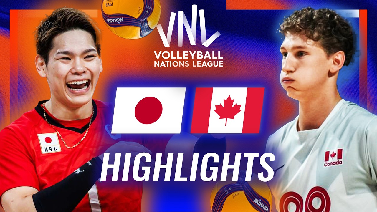 Japan 🇯🇵 vs. Canada 🇨🇦 - Highlights | Week 3 | Men's VNL 2026 background