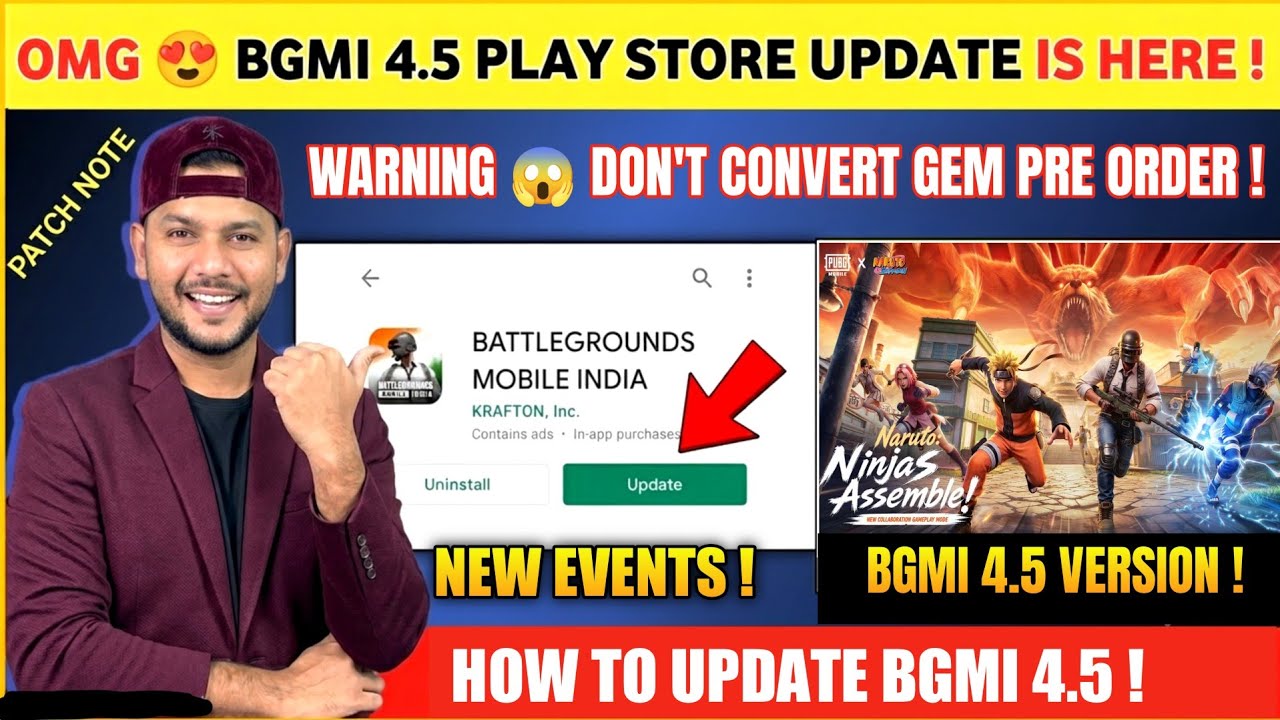 URGENT 🔴 Bgmi 4.5 Playstore Update | New Mythic Forge | Pre Order | Bgmi New Update | Bgmi Update background