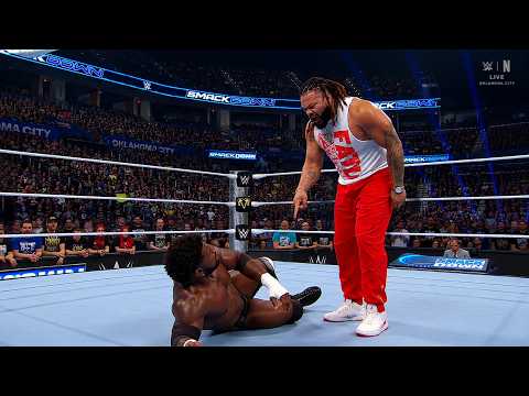 Jacob Fatu attack his friends Royce Keys WWE Jacob Fatu attack Solo Sikoa, Jimmy Uso vs Royce Keys background