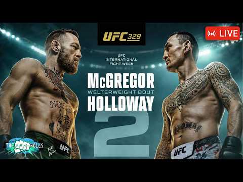 🔴UFC 329: CONOR McGREGOR x MAX HOLLOWAY + PADDY PIMBLETT x BENOIT SAINT DENIS | LIVE STREAM background