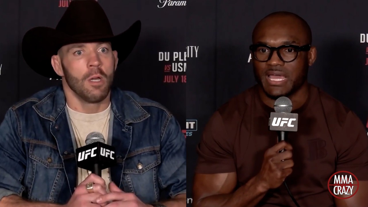 Dricus Du Plessis vs. Kamaru Usman Media Day Highlights for UFC Oklahoma background