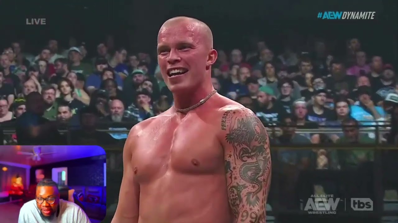 This Match COOKED! Kyle Fletcher vs Commander | AEW Dynamite 7.15.26 | AEW wrestling reaction background