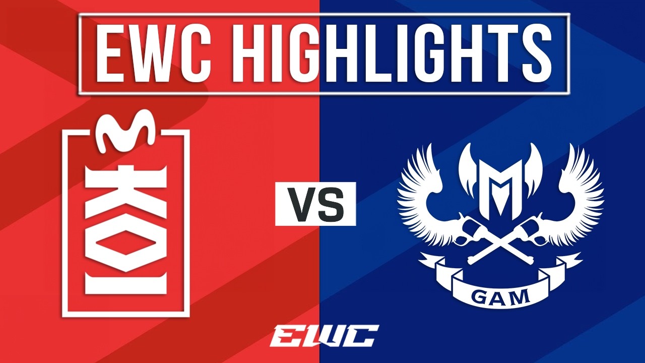 MKOI vs GAM Highlights ALL GAMES | EWC 2026 Group Stage | Movistar KOI vs GAM Esports background
