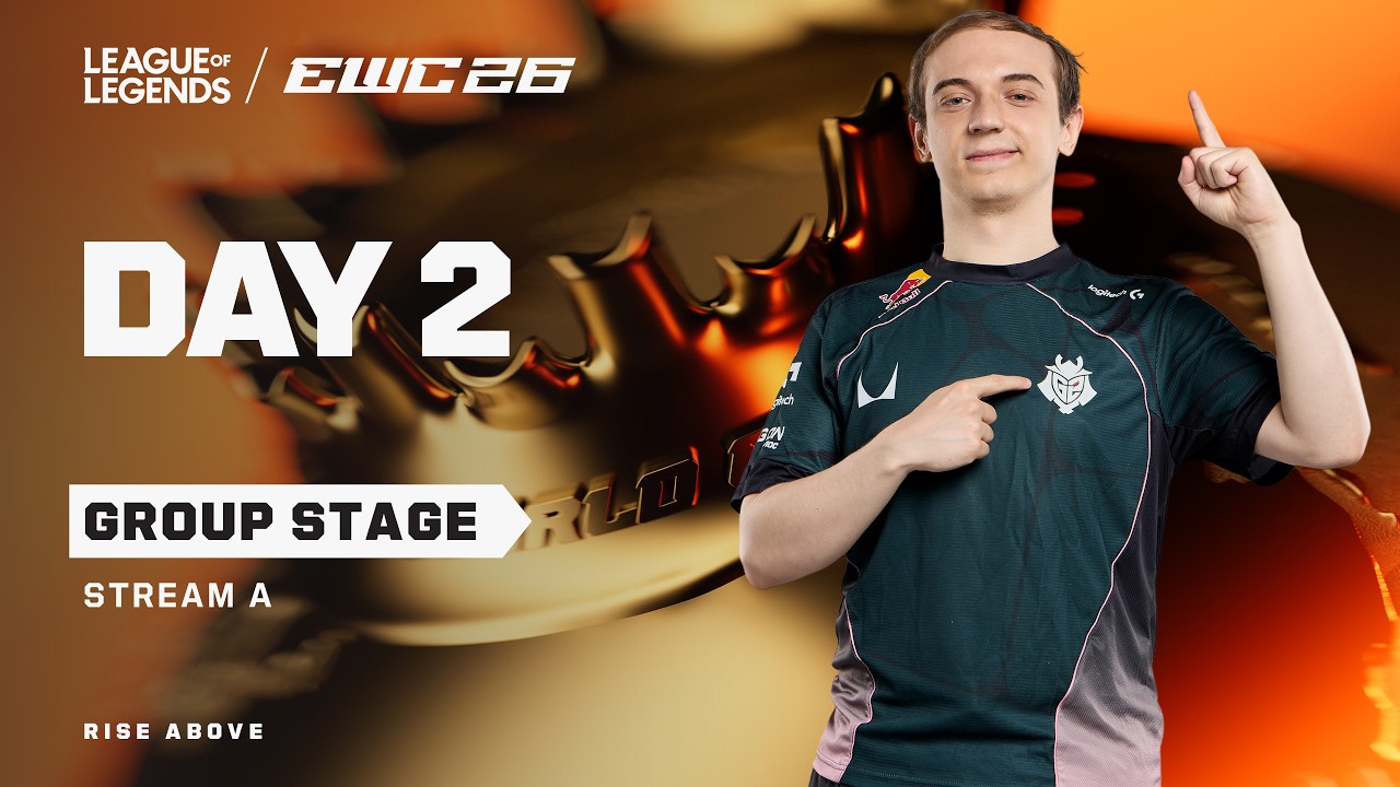 League of Legends at EWC 26 - Day 2 - Group Stage - Stream A background