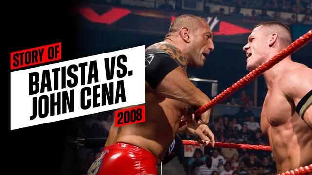 Story of Batista vs. John Cena (2008) background