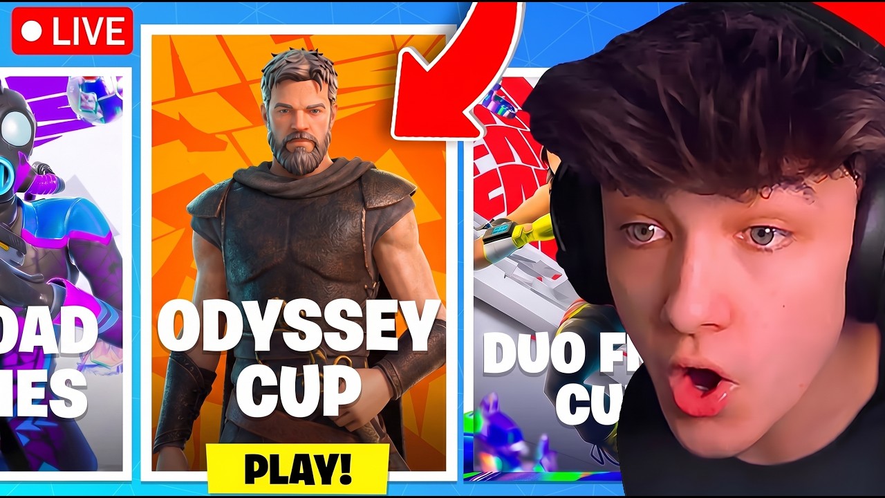 🔴LIVE! - SOLO TOURNAMENT in FORTNITE! (Free Skin Early!) background