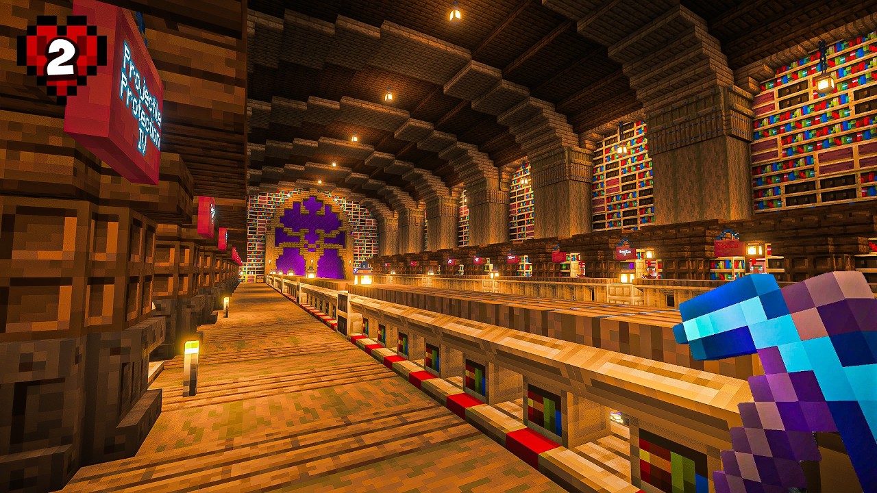 I Built the ULTIMATE Villager Trading Hall in Minecraft Hardcore background