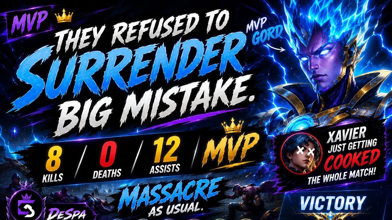 Why Didn't They Just Surrender? đ | Gord MVP Gameplay Highlights MLBB background