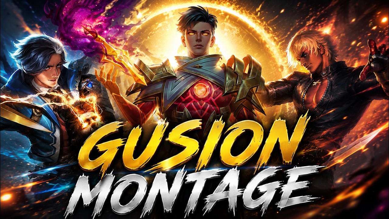 ⚡GUSION MONTAGE – GODLIKE GAMEPLAY! | Mobile Legends background