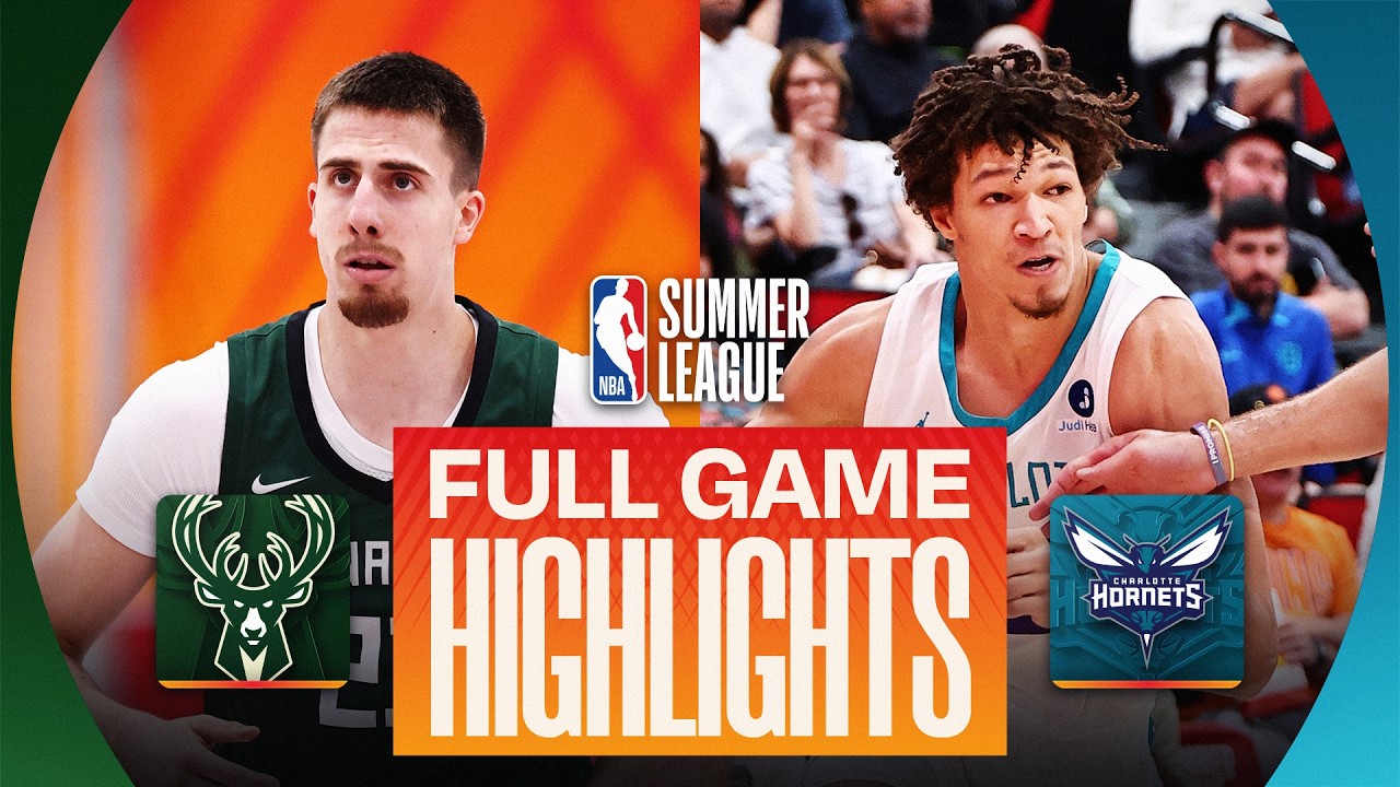 BUCKS vs HORNETS | LAS VEGAS SUMMER LEAGUE | FULL GAME HIGHLIGHTS | July 15, 2026 background