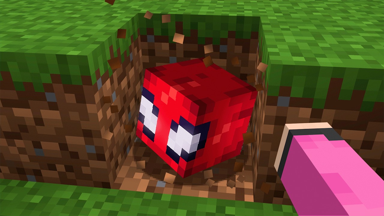Minecraft But Our Drops are Random SUPERHEROS! background