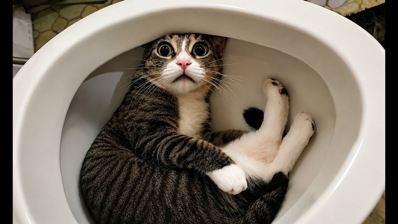 "Welcome to Wild Laughs! 😺 Funniest Cat Moments of 2026—Let's Go!" background