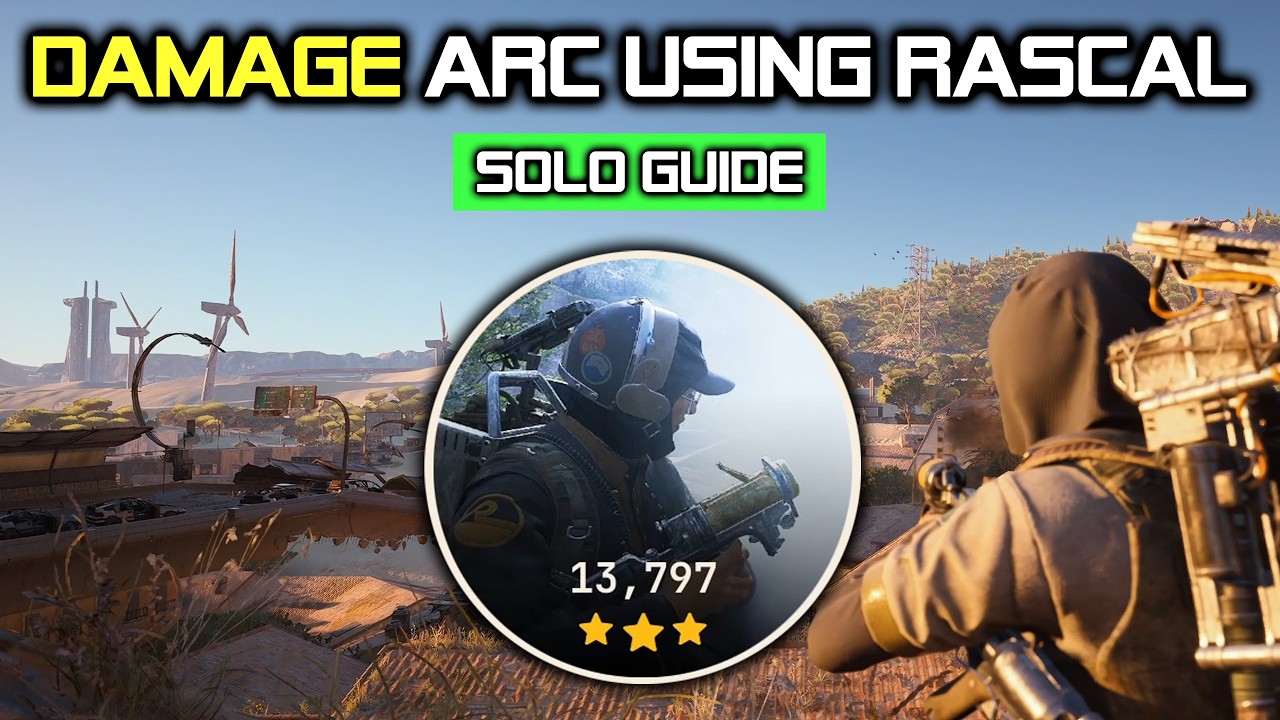 13k+ Solo Damage ARC Using Rascal Trials Guide in ARC Raiders background