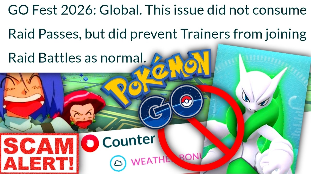 *YOU DIDN'T LOSE ANY REMOTE PASSES SCOPELY SAID & FULL. MADEUP DAY DETAILS ARE BAD* Pokemon GO news background