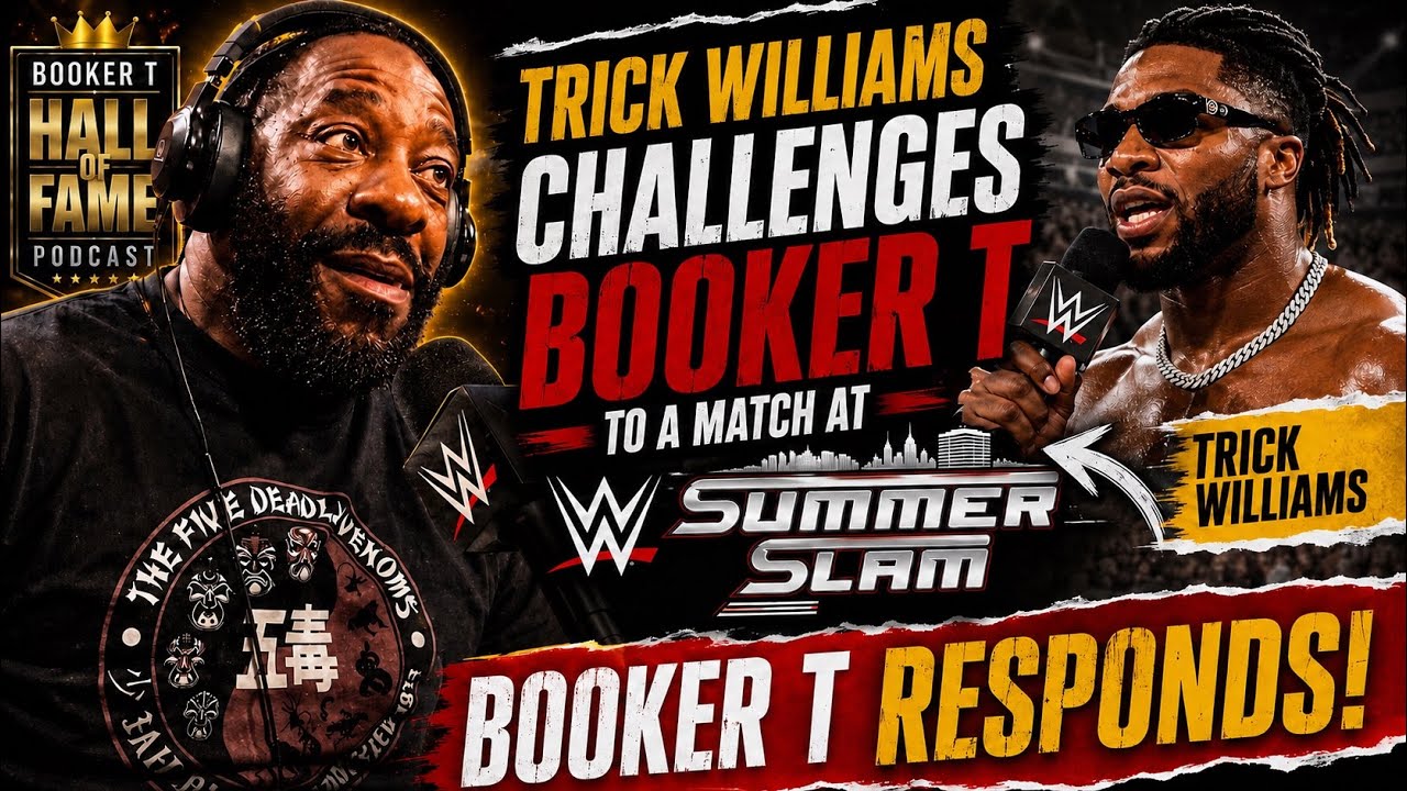 Trick Williams Challenges Booker T to a Match at WWE SummerSlam… Booker T Responds! background