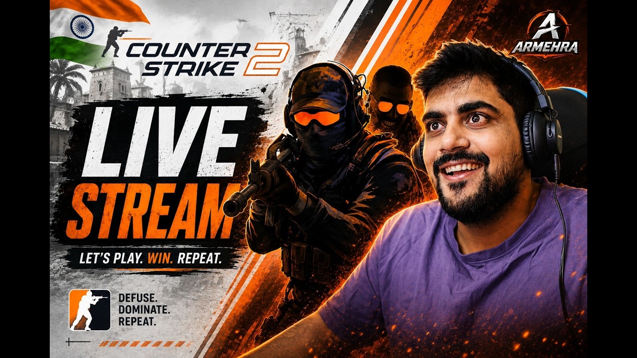CS2 - Live with ARMEHRA | Trying to Remember Gaming | Counter Strike 2 India LIVE background