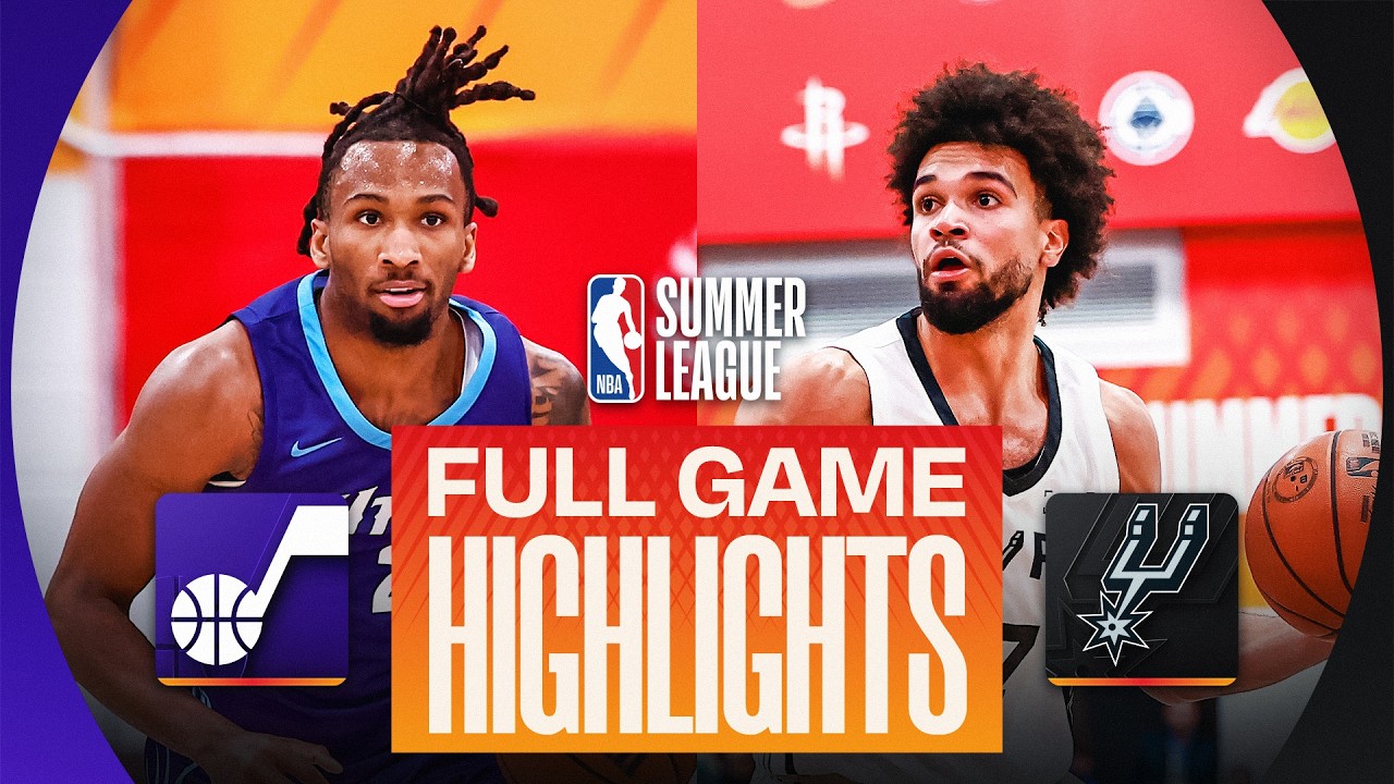 JAZZ vs SPURS | LAS VEGAS SUMMER LEAGUE | FULL GAME HIGHLIGHTS | July 15, 2026 background