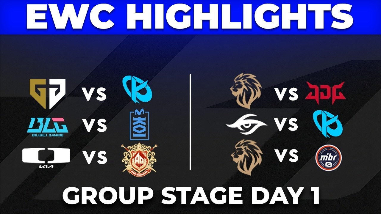 EWC 2026 ALL GAMES Highlights | Group Stage Day 1 Stream A background
