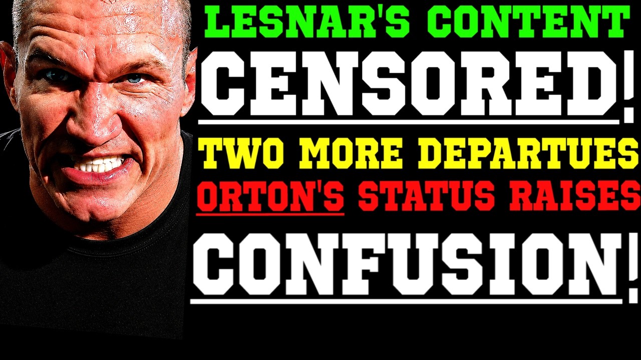 WWE News! Brock Lesnar Content Censored! Randy Orton's Status Has Everyone Confused! Two Stars Exit background