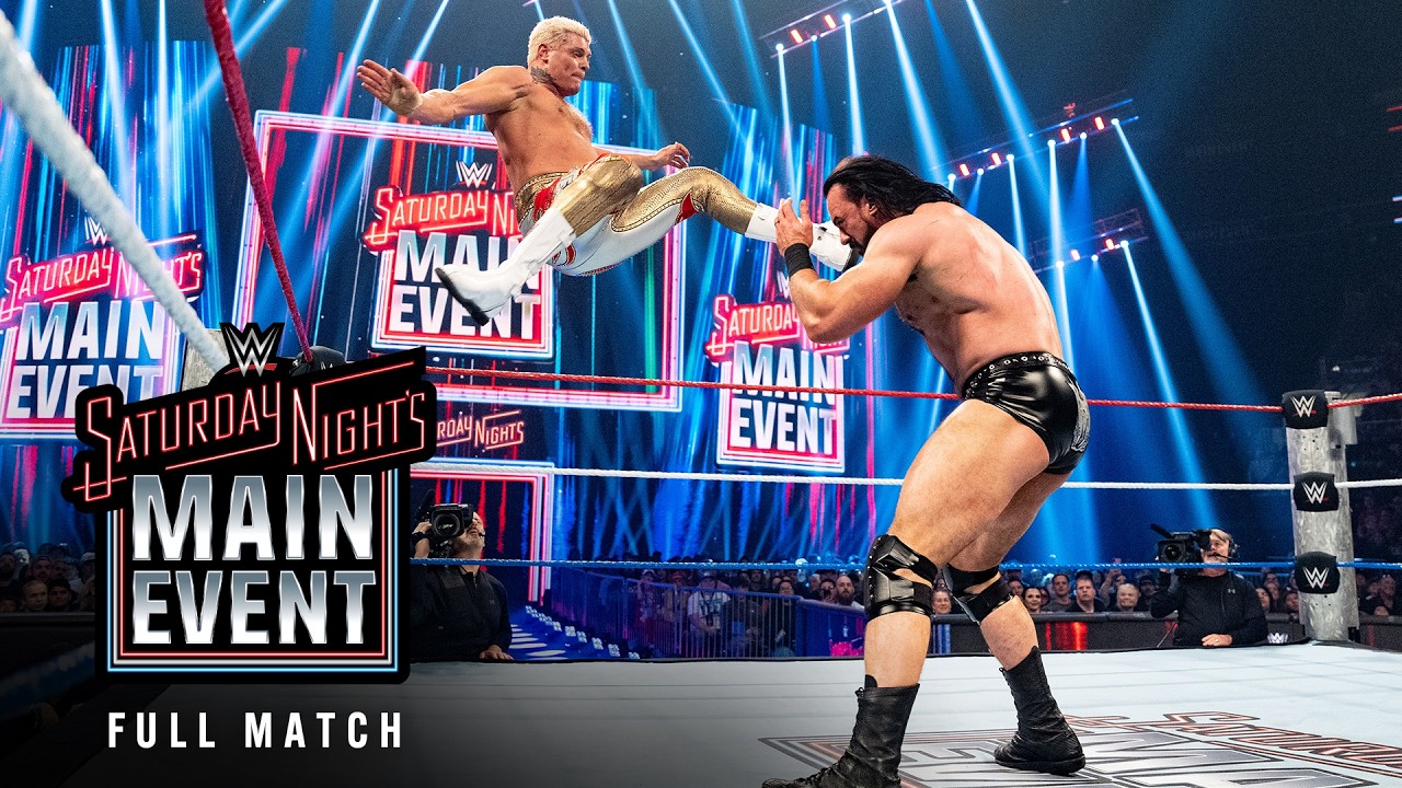 FULL MATCH: Cody Rhodes vs. Drew McIntyre | Undisputed WWE Title Match: Saturday Night’s Main Event background