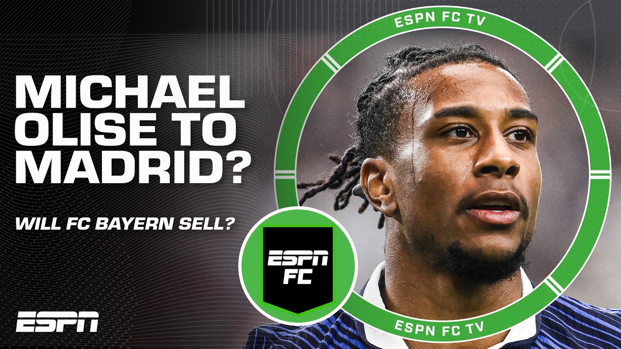 Michael Olise linked with Real Madrid 🚨 Will FC Bayern sell him? | ESPN FC background