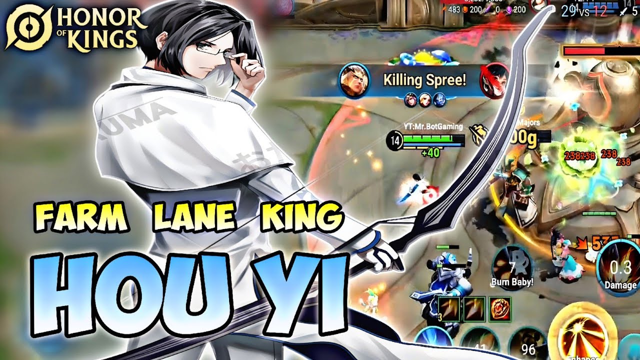Hok Yi Farm Lane King đ„ - 100% INSANE DAMAGE Marksman Pro Gameplay | Honor Of Kings (HOK) background