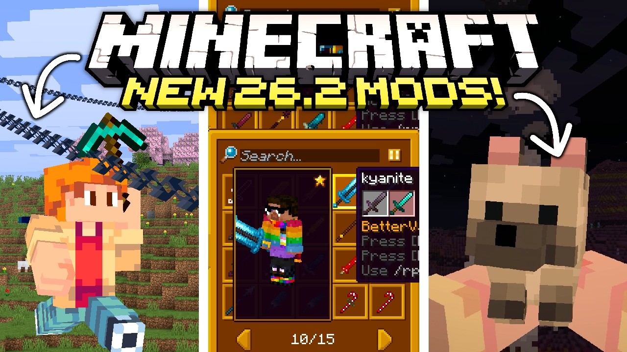 20+ Minecraft Mods For The Chaos Cubed Update! (26.2) background