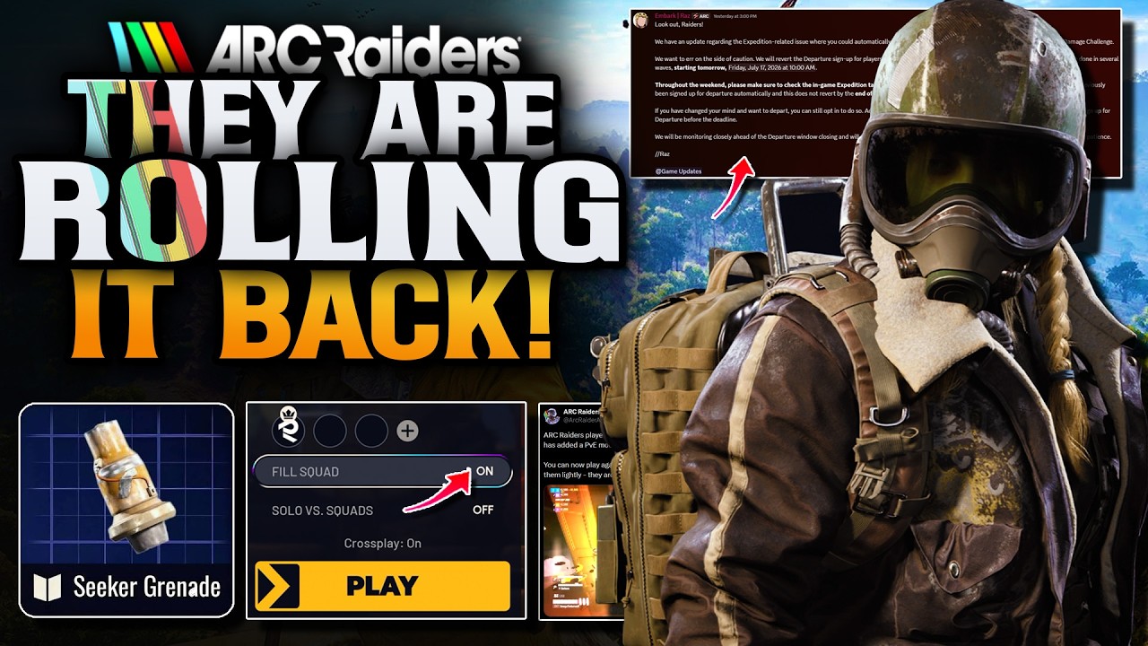 ARC Raiders Devs Roll It Back! & Potential PvE Mode?! background