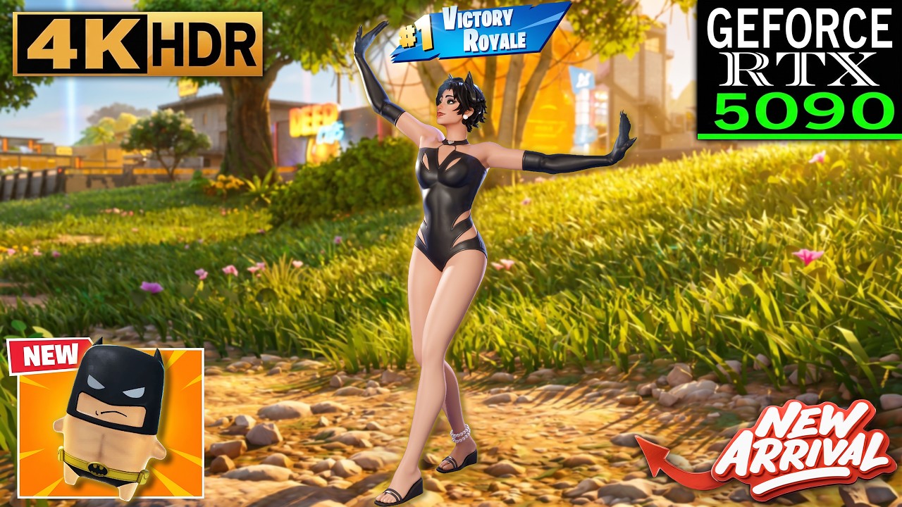 Fortnite (RTX 5090) Zero Build 4K Gameplay | Coastal Catwoman Skin - Chapter 7 Season 3 background