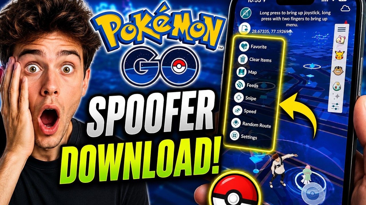 Pokemon Go Spoofing Tutorial (iOS & Android) - WORKING Pokemon Go Hack 2026 backdrop