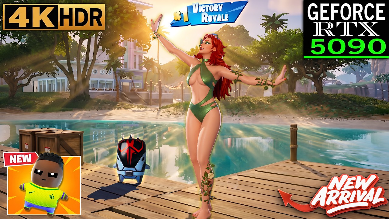 Fortnite (RTX 5090) Zero Build 4K Gameplay | Chlorophyll Ivy Skin - Chapter 7 Season 3 background