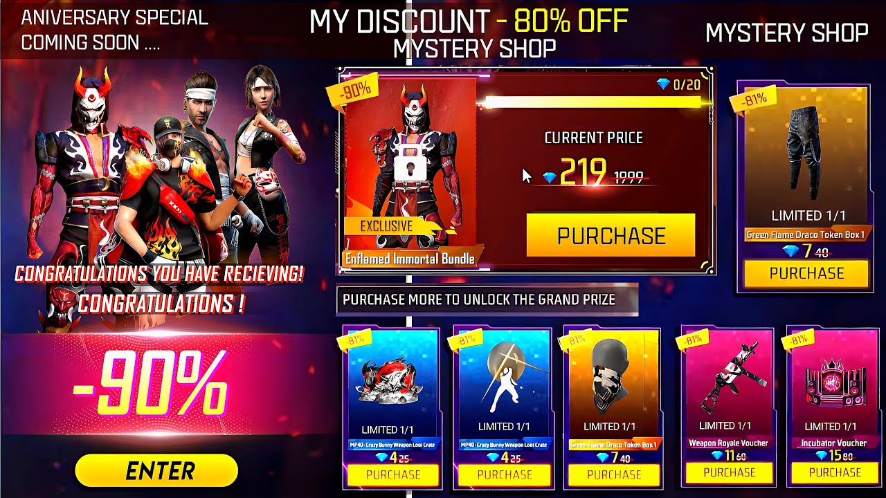 Next Special Mystery Shop Event 🤯🥳| Next Discount Event |free fire new event | ff new event background